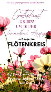 Gottsdienst mit Flöten