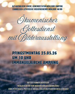 Plakat des Gottesdienstes