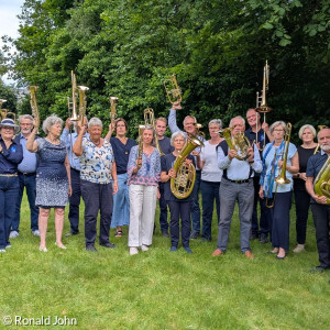 Posaunenchor mit Instrumenten